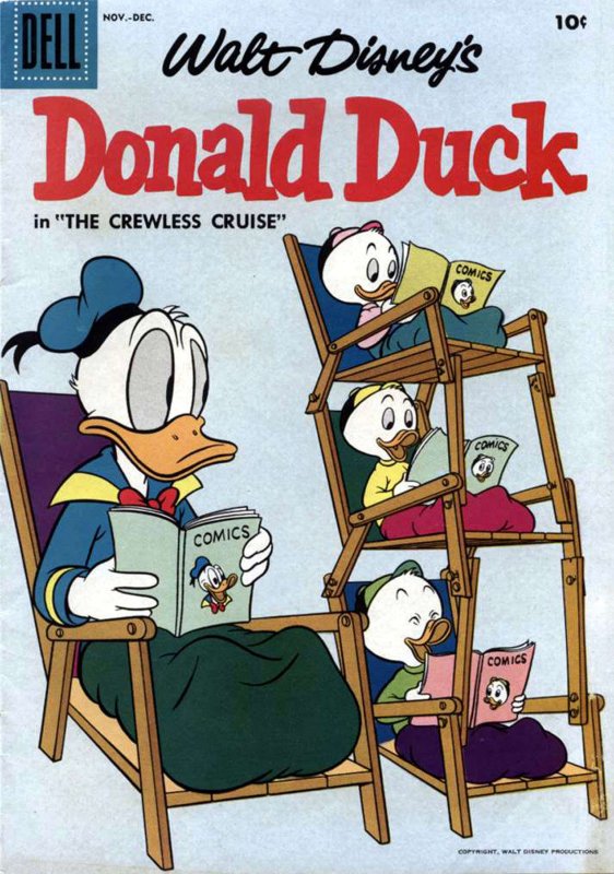 Donald Duck (Walt Disney's) #56 GD ; Dell | low grade comic November 1957 Readin