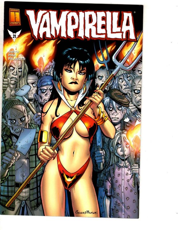 Lot Of 7 Vampirella Harris Comic Books # 19 20 (2) 21 (3) 22 Vampire Horror CR28