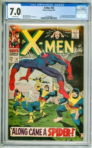 The X-Men #35 (1967) CGC 7.0! OW Pages! 1st Appearance of the Changeling!