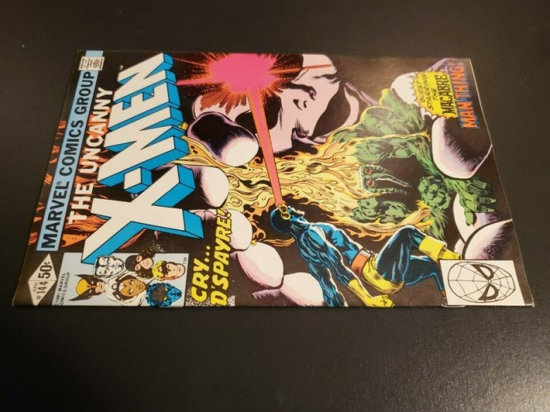 X- Men #144 (1981) NM- (9.2) Cry D'Spayre Man Thing appearance Claremont|