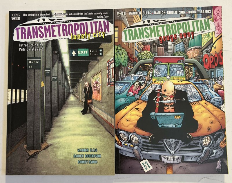 Transmetropolitan graphic novel TPB lot #1-10 + 0 Vertigo Lot Of 11