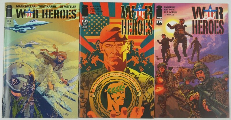 War Heroes #1-3 VF/NM complete series - mark millar - tony harris - image comics