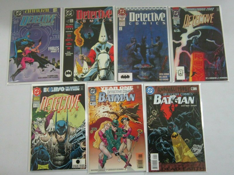 Detective Comics comic lot ANN #1-5, 8+9 8.0 VF (1988-96)