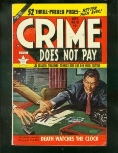 CRIME DOES NOT PAY #91 1950-CHAS BIRO-PRE CODE VIOLENCE FN-