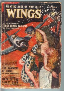 WINGS PULP-SPR 1949 AMAZING SPICY COVER-TIGER-SHARK FR