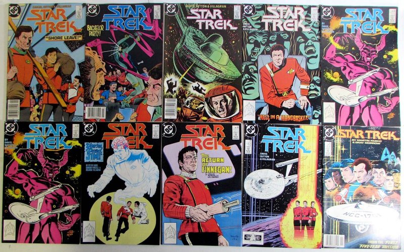 Star Trek Lot 10 #46, 48, 49, 51, 52 x2, 53, 54, 55, 56 1988 DC Comics