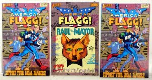 American Flagg! Lot of 3 #28 x2, 30 (1986) First Comics 1st Print Comic Books
