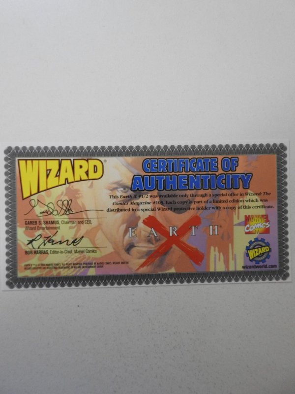 Earth X #½ (2000) VF/NM Condition! W/ Cert!