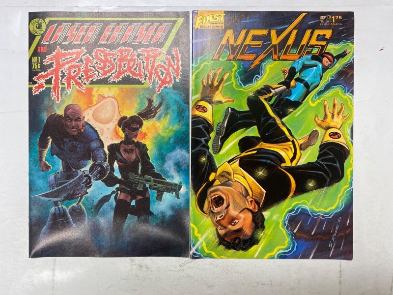 5 ECLIPSE comic books Laser Eraser Pressbutton Nexus TrollLords 51 KM38