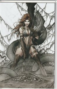 Immortal Red Sonja #2 Dynamite Blood Sketchup Variant NM Jamie Tyndall