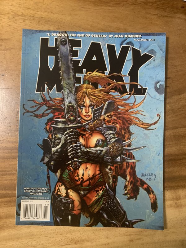 Heavy Metal Magazine #201108 NOVEMBER (2011) SIMON BISLEY COVER