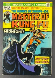 Special Marvel Edition (1971) #16 FN (6.0) 1st App Midnight 2nd App Shang-Chi
