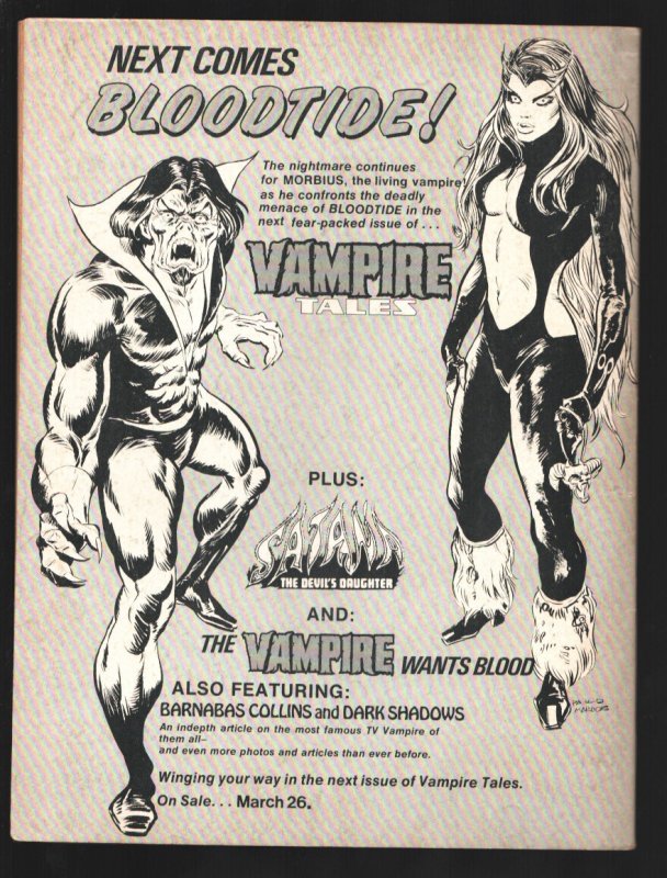 Vampire Tales #4 1974-Boris Vallejo cover-First Lilith appearance-Doug Moench...
