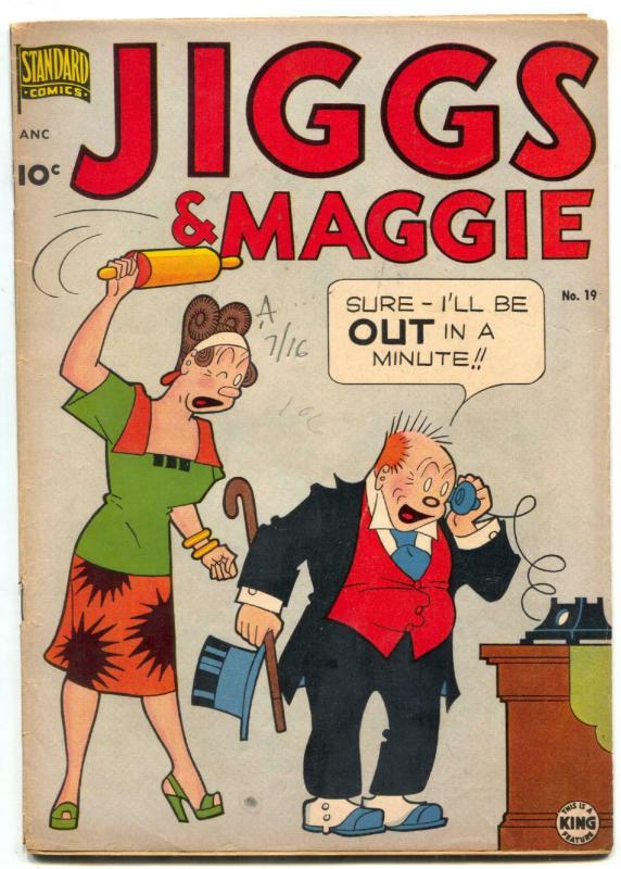 Jiggs and Maggie #19 1951-STANDARD-GEORGE MCMANUS ART vg+
