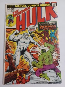Incredible Hulk #162 - 1st appearance Wendigo - KEY - 1973 - VG/FN