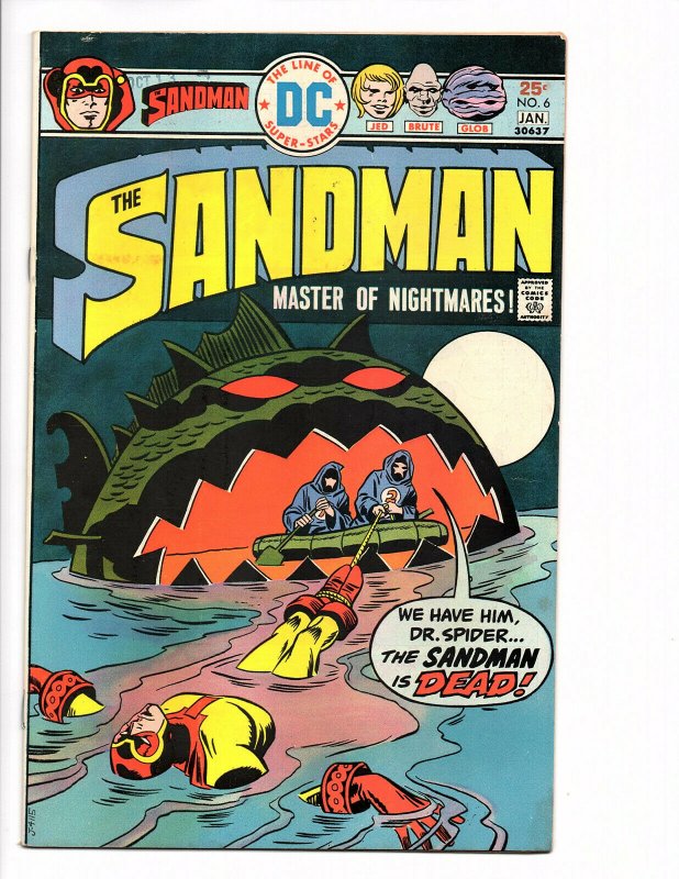 Sandman #6 (Dec 1975-Jan 1976) DC, Fine/Very Fine