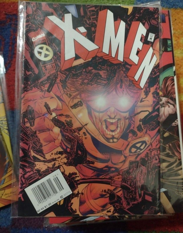 X MEN # 44 1995, Marvel ACOLYTES+ CALLISTO MORLOCKS COLOSSUS newstand variant 