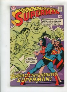 SUPERMAN #214 (7.0) THE GHOST THAT HAUNTED SUPERMAN!! 1969