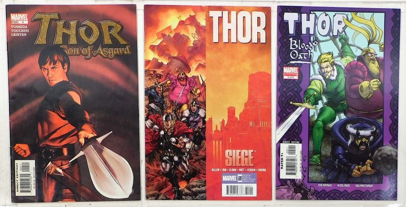 Thor Lot of 3 #609, Blood Oath 5, Son Asgard 4 (2004) Marvel Comics 1st Print