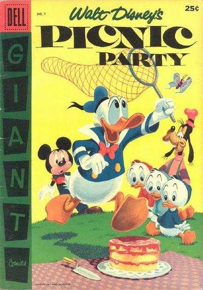 Dell Giant Comics: Picnic Party #7, Fine- (Stock photo)