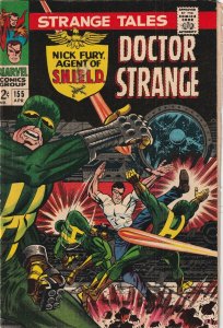Strange Tales # 155 VG- 1967 Marvel Steranko Cover Art & Story [Y1]
