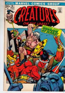 Creatures on the Loose #16 (Mar-72) VF/NM+ High-Grade Gullivar Jones