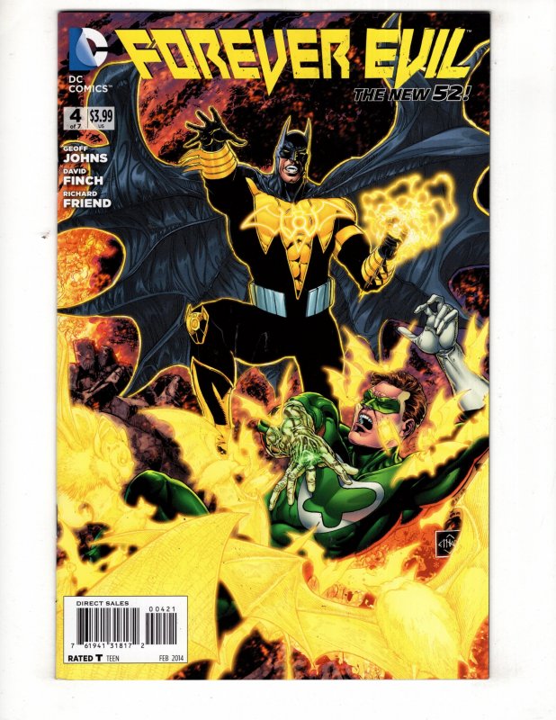 Forever Evil #4 (2014) Ethan Van Sciver Yellow Lantern VARIANT 1:25 / ID#751