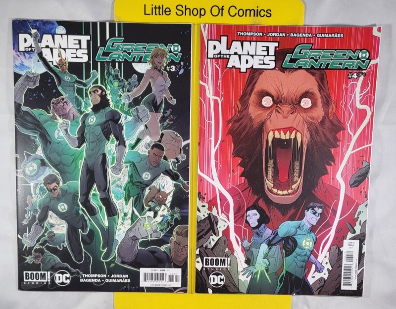 Planet of the Apes Green Lantern #1 2 3 4 5 6 Complete 1-6 Set 2017 Boom! Studio
