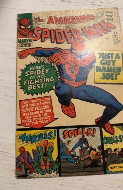 Amazing Spider-Man #38 (1966) Marvel FINAL DITKO ISSUE/2ND MARY JANE CAMEO fn/vf