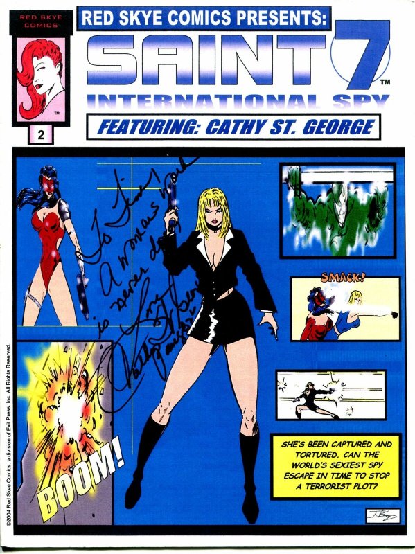 Red Skye Comics Presents #2 2004-Saint 7 International Spy-Cathy St George-NM 