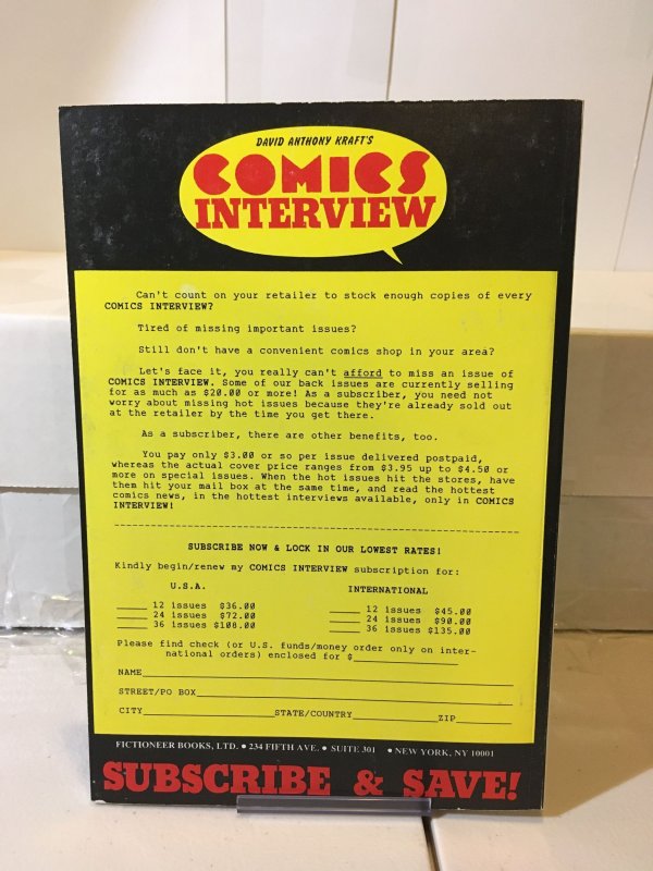 Comics Interview Super Special: Batman Magazine 1989 VF Squarebound