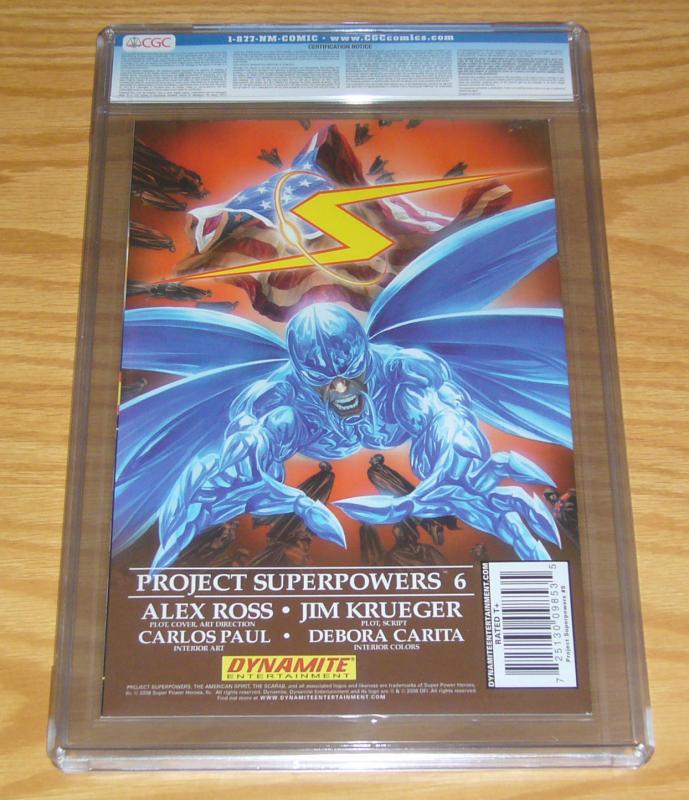 Project Superpowers #5 CGC 9.8 red foil edition variant w/COA (limited to 499) 