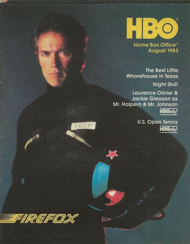 ORIGINAL Vintage Aug 1983 HBO Guide Magazine Firefox Clint Eastwood 