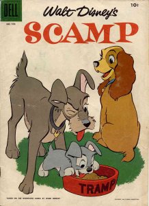 Four Color Comics (2nd Series) #703 GD ; Dell | low grade comic 1956 Scamp Lady 