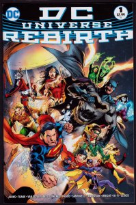 DC Universe: Rebirth #1 (July 2016, DC) Midnight Release Variant Cover 9.6 NM+