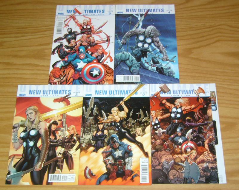 Ultimate New Ultimates #1-5 VF/NM complete series - jeph loeb - frank cho 2 3 4