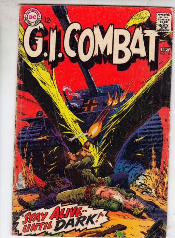 G.I. Combat #125 (Sep-67) VG Affordable-Grade The Haunted Tank