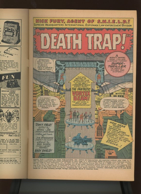 (1967) Strange Tales #155: SILVER AGE! WE COMBINE SHIPPING! (6.0)