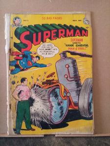 SUPERMAN #73 grade 1.0 - Centerfold & Back Cover Are Missing rd0919