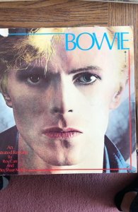 David Bowie and illustrated record by Carr 1981,120p