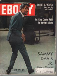 Ebony 4/1966-Sammy Davis Jr-Dr King & Northern Slums-VG
