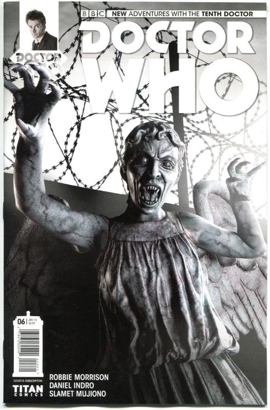 DOCTOR WHO #6 B, NM, 10th, Tardis, 2014, Titan, 1st, more DW in store, Sci-fi