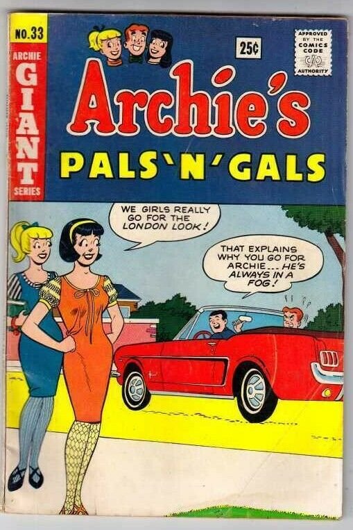 Archie's Pals 'n' Gals #33 (Jul-65) VG+ Affordable-Grade Archie, Betty, Veron...