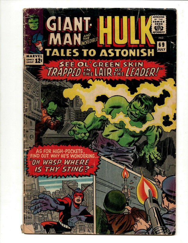 Tales To Astonish # 69 VG Marvel Comic Book Giant Man & Incredible Hulk BJ1