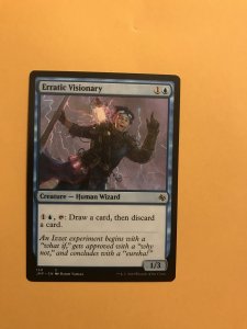 ERRATIC VISIONARY card : Magic the Gathering MTG card; JUMPSTART 2020 NM/M