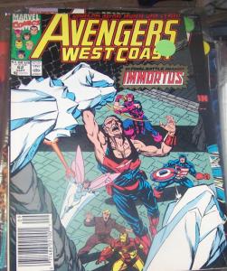 west coast avengers  # 62 SEPT 1990  +WONDERMAN IMMORTUS TEMPUS AGATHA HARKNESS