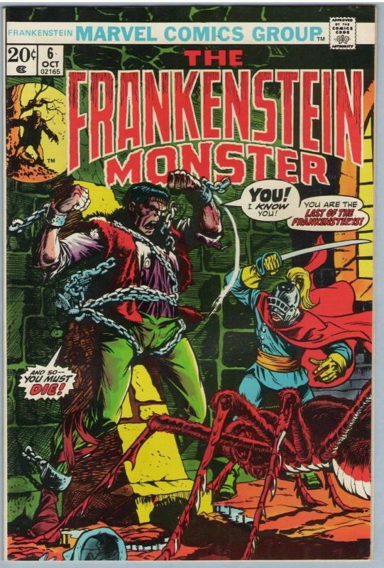 Frankenstein 6 Oct 1973 VF (8.0)