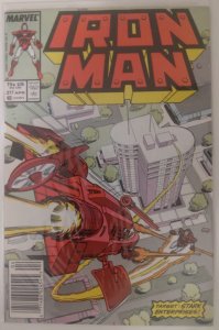 Iron Man #217 Newsstand Edition (1987) VF- Michelinie/Bright/Layton