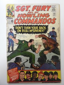 Sgt. Fury #22  (1965) GD+ Condition! Moisture damage