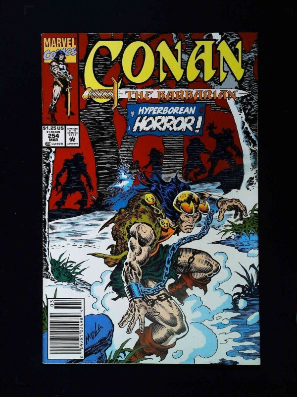 Conan The Barbarian #254  Marvel Comics 1992 Vf/Nm Newsstand